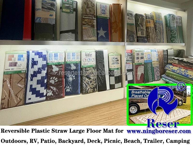 PP Handy Strap for Picnics RV Outings Weather-Resistant -Proof Beach Mat for Summer Accessory