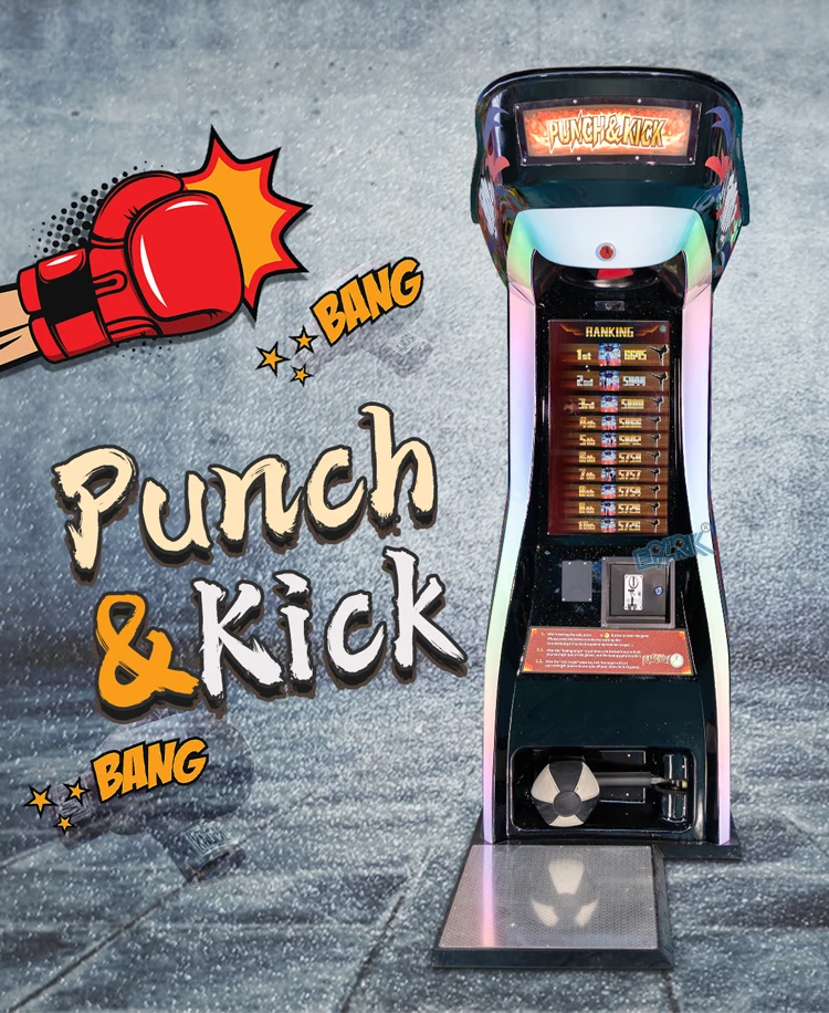 EPARK Coin Operated Kick and Boxing Machine Arcade Punch Machine Boxing Game Machine