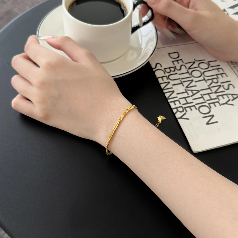 KAKODIY butterfly chain bracelet 18K gold plated 5A cubic zirconia jewelry gift for woman wife her girlfriend teen detail 2