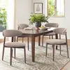 Camel-wooden dining chairs