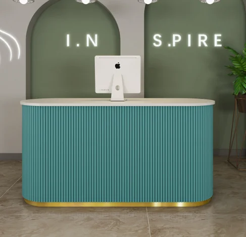 High Quality Modern Small Front Reception Desk Beauty Salon Front Desk for Boutique