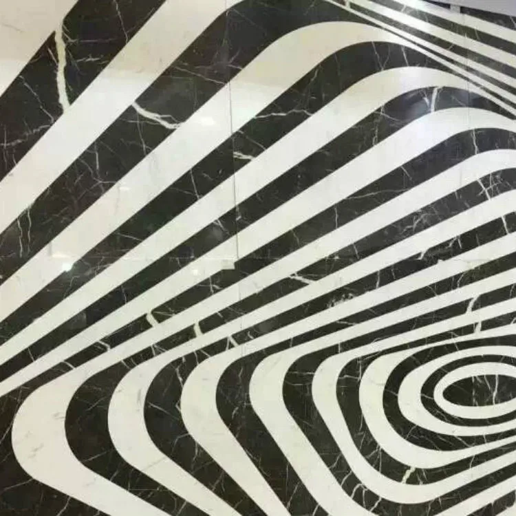product high quality customization design water jet pattern medallion floor tiles for hotel labby decor flower marble water jet inlay-2
