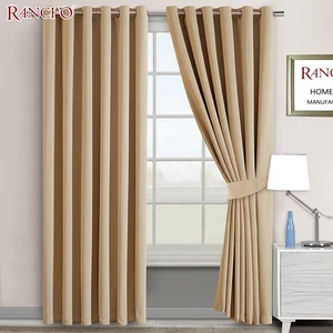 Blackout Curtains Grommet Top Ready Made Curtains Hot Sale High Heavy Quality Darkening Bedroom Window Curtains