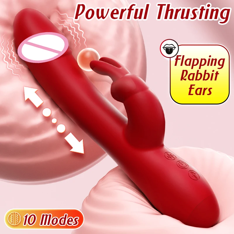 sexy lingerie for big booty Thrusting Dildo G Spot Rabbit Vibrator Adult Toy – Tuitionua main image 1