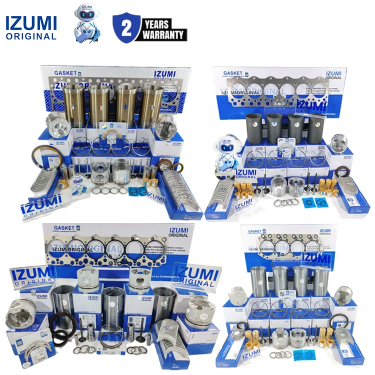 IZUMI ORIGINAL 4JA1 4JB1 4JJ1 4JG1 4JG2 4LE2 4LE2 Overhaul Kit 6BG1 6HK1 6HH1 6SD1 6BD1 6HE1T 6SA1 6UZ1 6WA1 Liner Kit FOR ISUZU