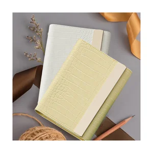 Wholesale Original Design A6 Ring Budget Binder PU Leather Pocket Notebook Cash Envelope Journal Planner