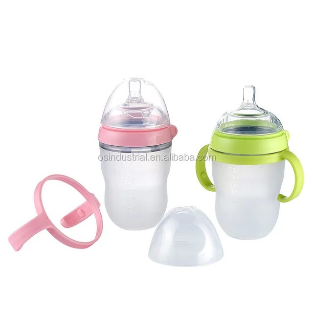Hot Items 2020 New Products Personalized Sterilizer Safe alimentadora de Silicone Baby Bottle