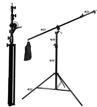 Nicefoto 2 in 1 Light Stand Tripod Photographic Stand Multi-Functions Light Stand