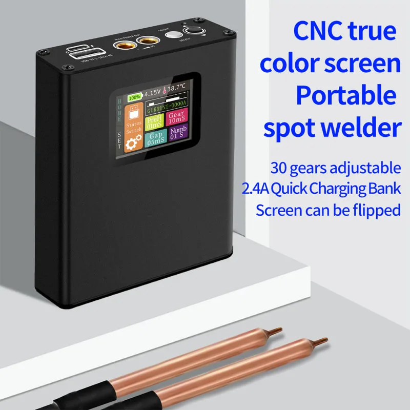 Docreate Spot Welder Machine 0.1-0.15mm Nickel Welding Handheld Machine Digital Display 18650 Lithium Battery Spot Welder