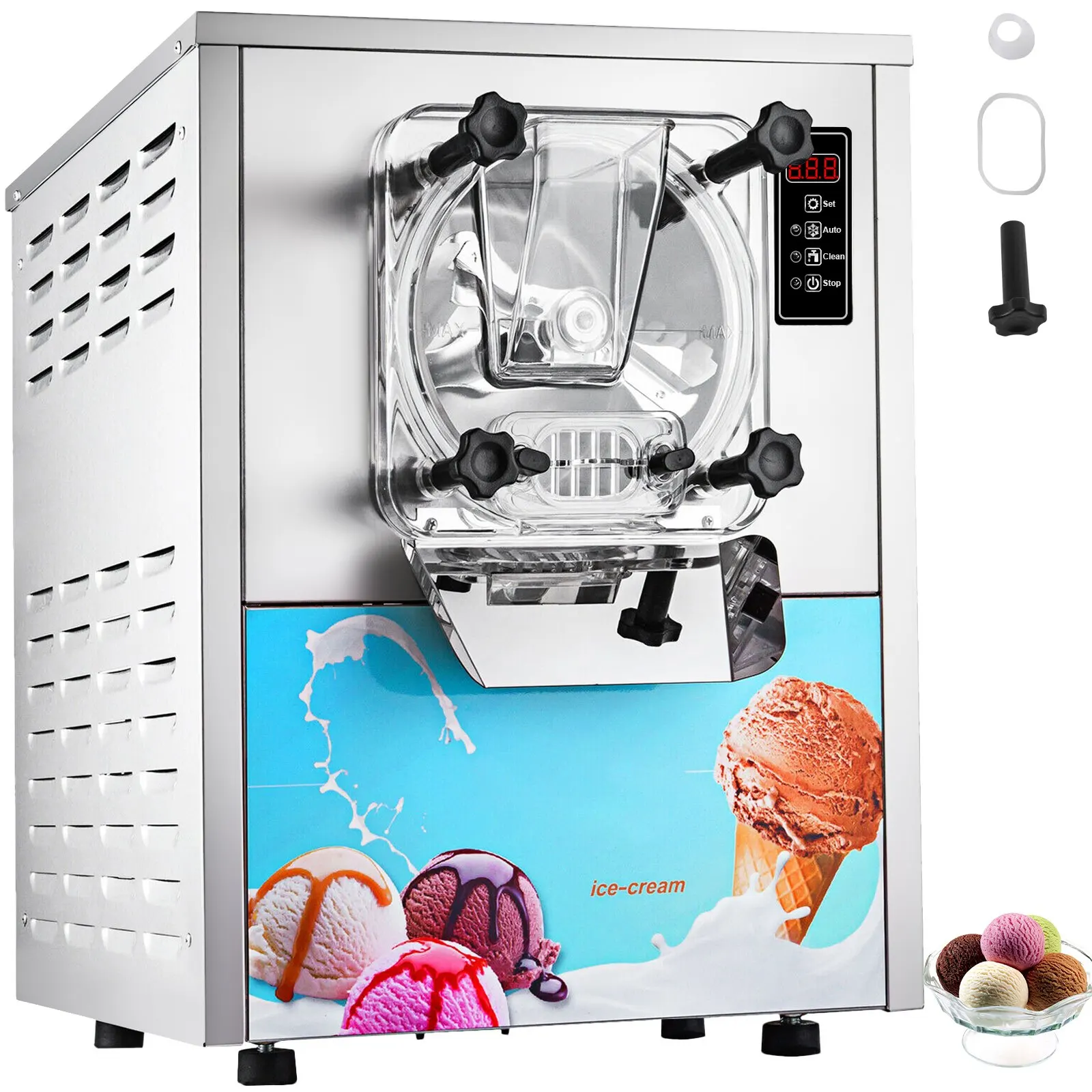 YKF-116  Ice Cream Maker for Home and Commercial Use Hard Ice Cream Machine