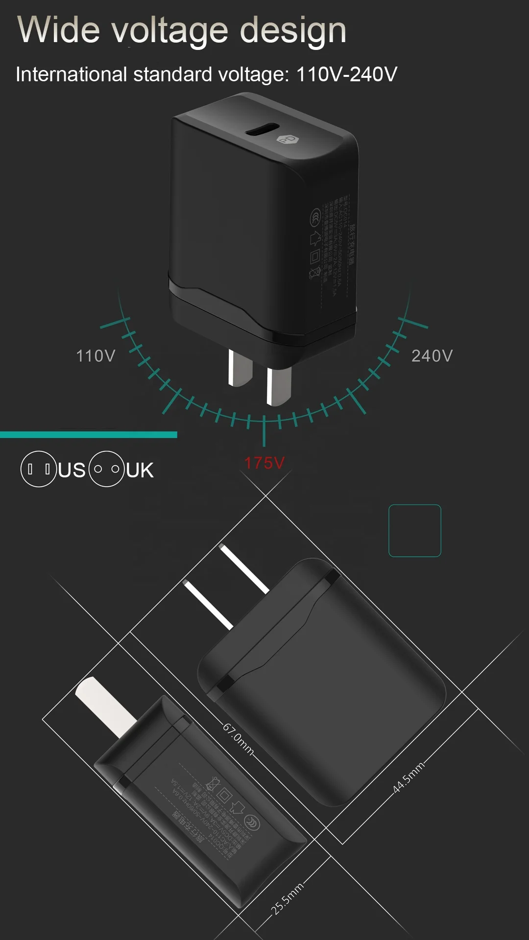 18 Вт Быстрая зарядка USB зарядное устройство типа C PD Быстрая зарядка настенное зарядное устройство для мобильного телефона 11 Pro Max