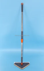New designed longer and thicker wet and dry dual use window mop with adjust handle triangle spinning mop