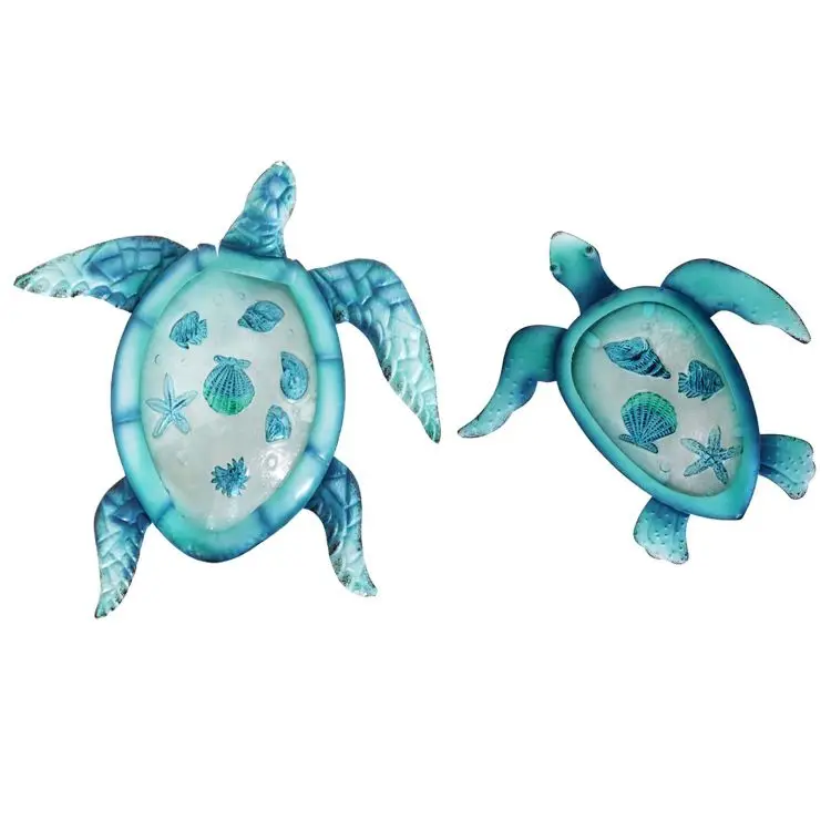  Products Summer Beach Hanging Ocean Metal Sea Turtle Wall Nice Details Animals Wall Art