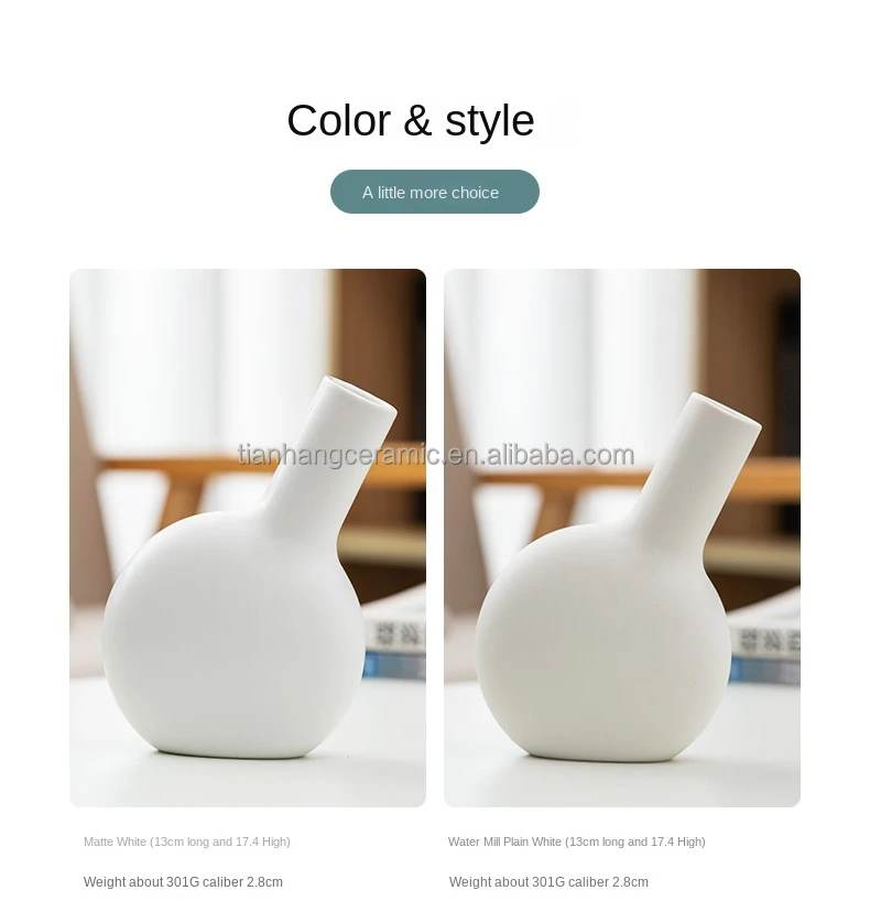 Hot Sale Decoration Wholesale Nordic Vase Ceramic White Black Unique Gift Ceramic Vase For Home Hallway Decor.jpg