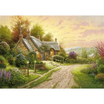 Country side spring natural landscapes diamond painting diamond dots kit wall art embroidery painting