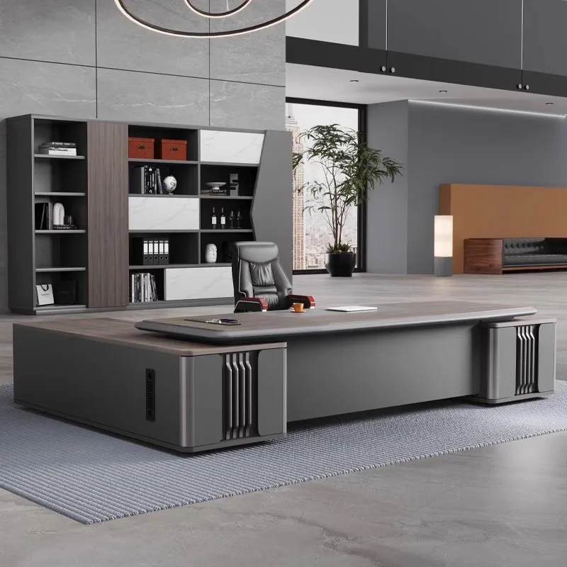 Modern Executive Computer Table Modular Manager Desk for Home Office ...