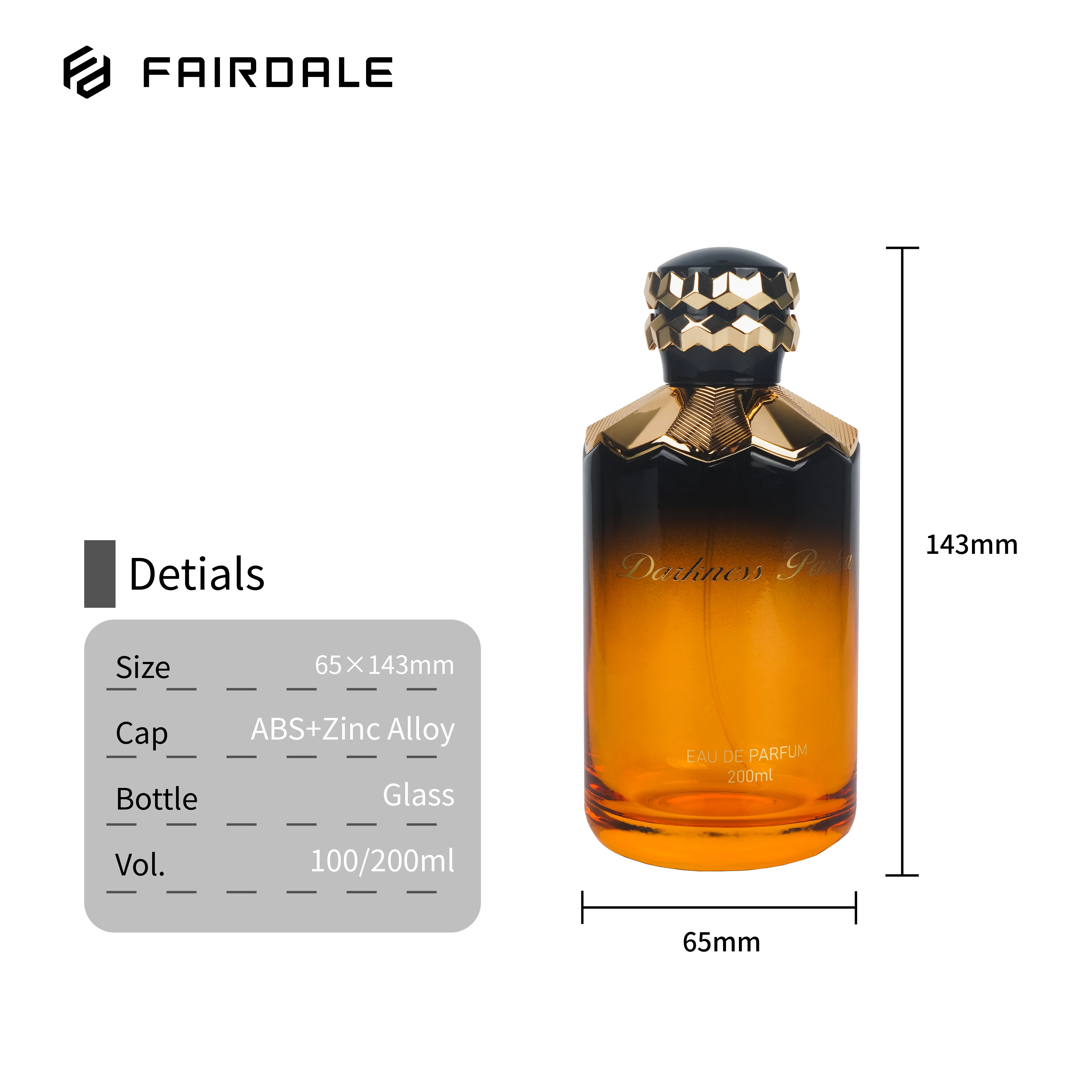 Luxury Packaging Custom Empty Refillable 30ml 50ml 100ml 200ml Glass Perfume Bottles With Box