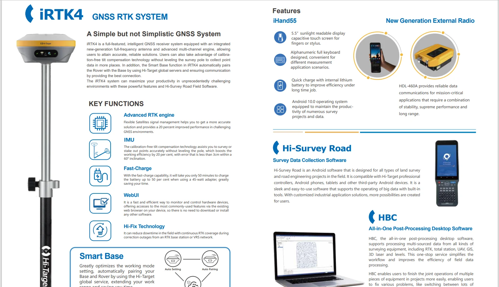 Hi Target Irtk4 Receiver Over Gnss System Rtk Gps - Buy Test Instrument ...
