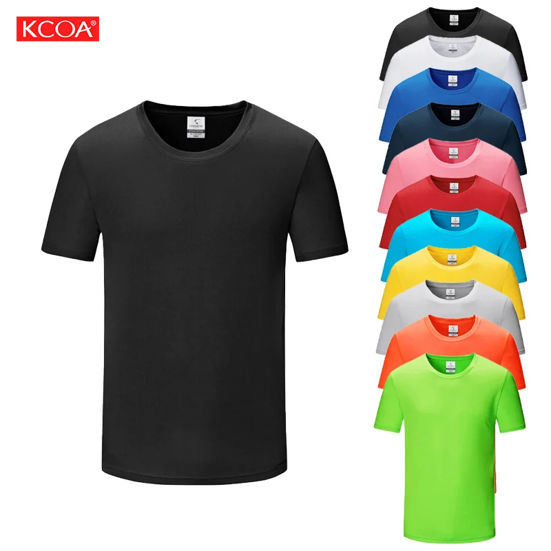 Personalized Plain T Shirt for Men High Quality 100% Polyester Blank Tshirt Dry Fit Sublimation Shirts Custom Print Logo