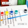 Peinture acrylique six couleurs