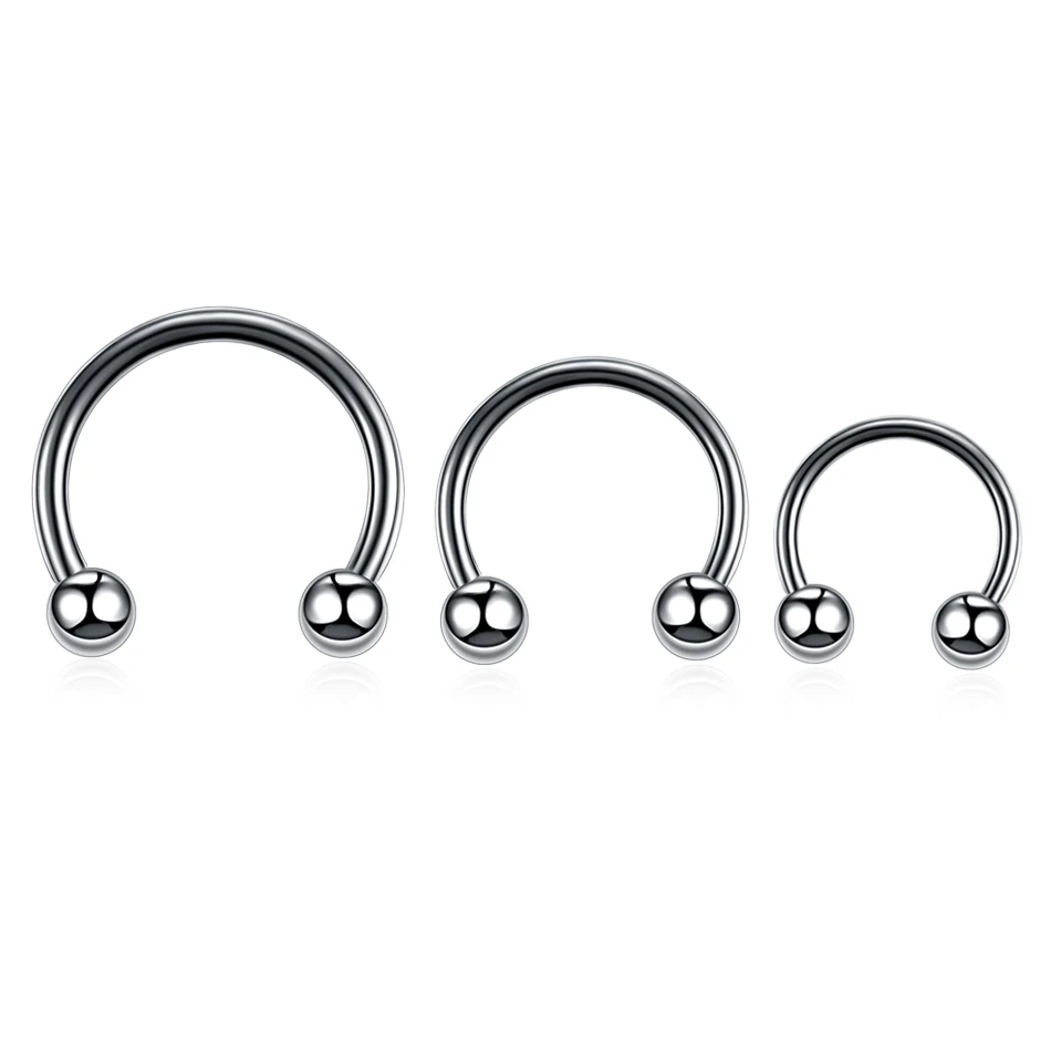 Barra Ferro Di Cavallo, Labbro Naso Setto Trago Ear Anello Misure Varie - Foto 11