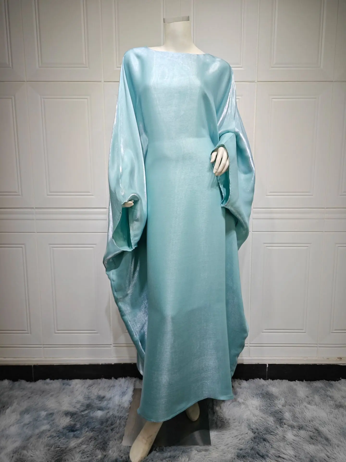 green emerald velvet dress Muslim Fashion Hijab Dress Printed Abayas for Women Turkish Dresses Du –  Waislamaa main image 1