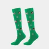 animal de Noël vert sur fond