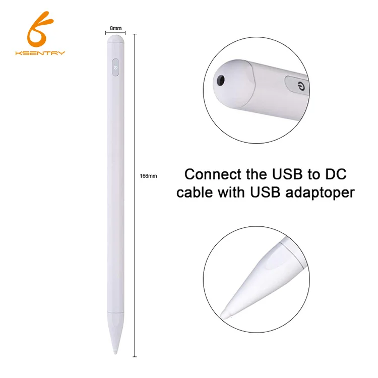 Custom Logo P3 Pro Active Capacitive Tablet Stylus Pen for Apple iPad Durable Metal Material