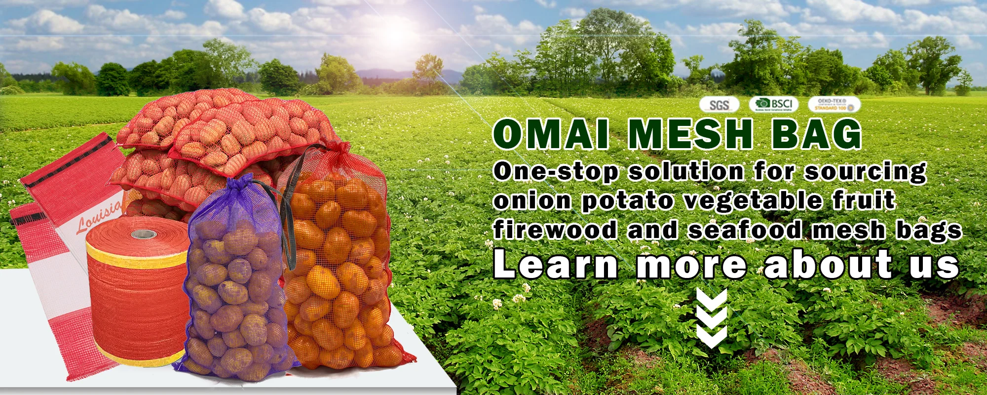 Customization Uv Potato Onion Crawfish Net Sack 60l 40l Firewood