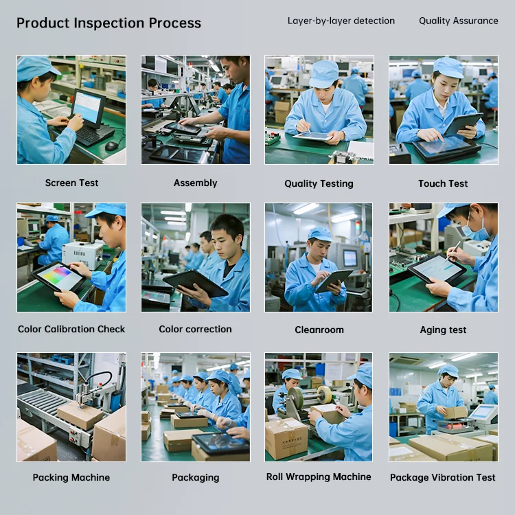 15.6 Inch Industrial IPS Screen LCD Monitor VGA LED Backlit 60Hz VESA Mount Open Frame Embedded Touch Computer Application