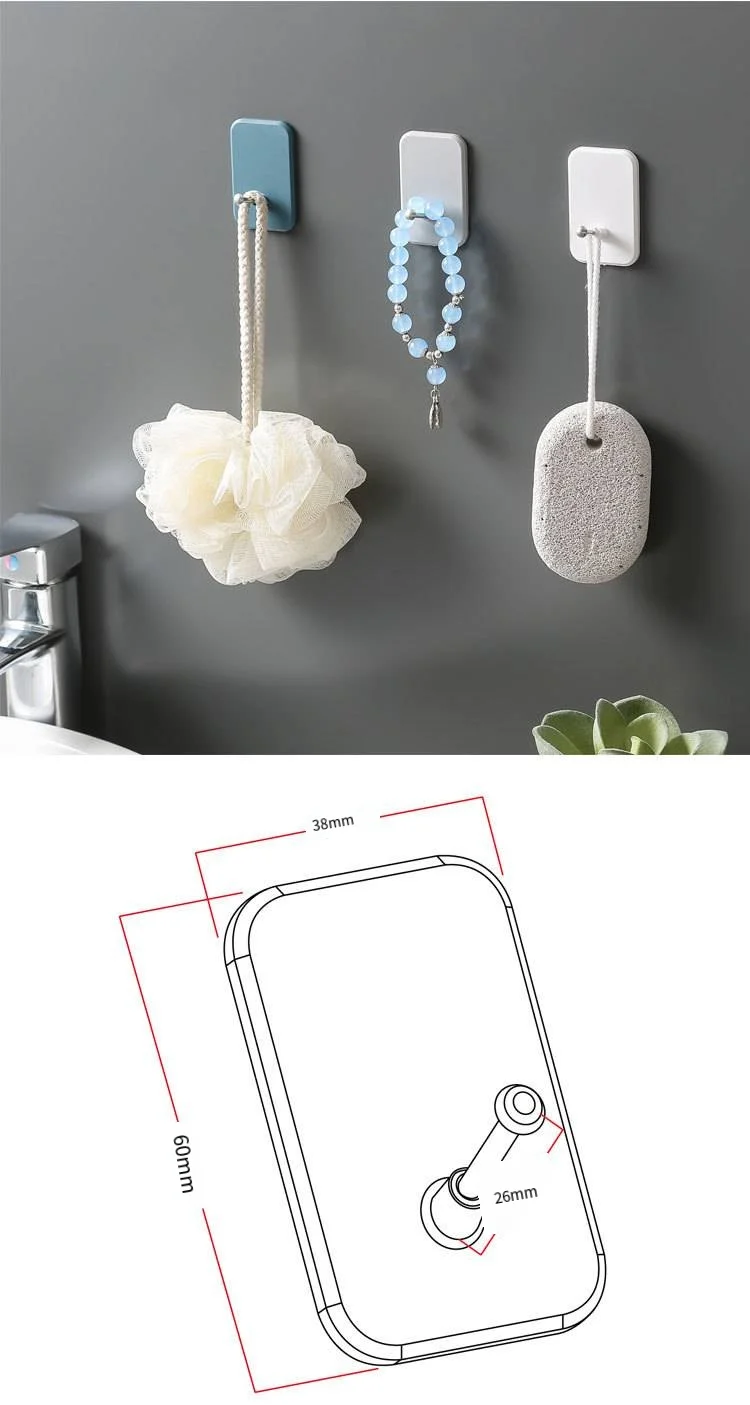 New strong 304 stainless steel door coat and hat novelty hooks wall type non-punching storage storage stick novelty hooks details