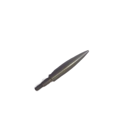 High-quality Blood Grooved Willow Leaf Arrow Carbon Steel Material Retro Threaded Fishing and Hunting Arrow Shaft Accessories