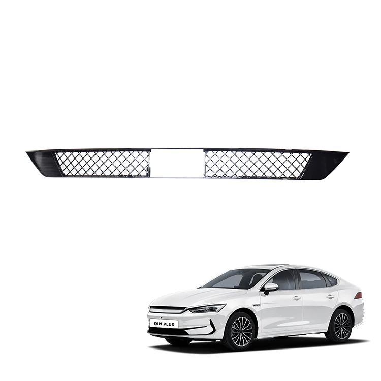 ABS Front Mesh Grille Car Front Bumper Fence Air Inlet Vent Grille Cover for BYD Qin Plus