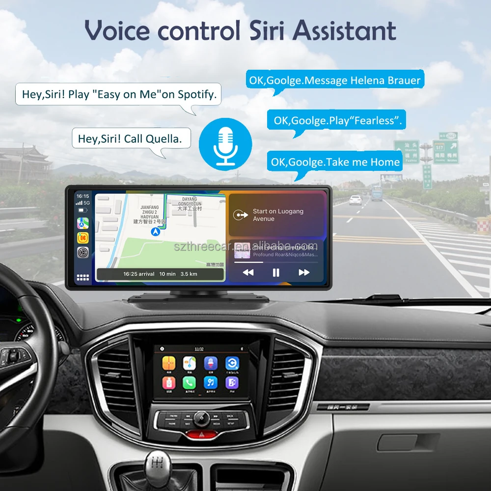 10.26 Inch Car Carplay Screenscreen Ips Full Touch Support Apple