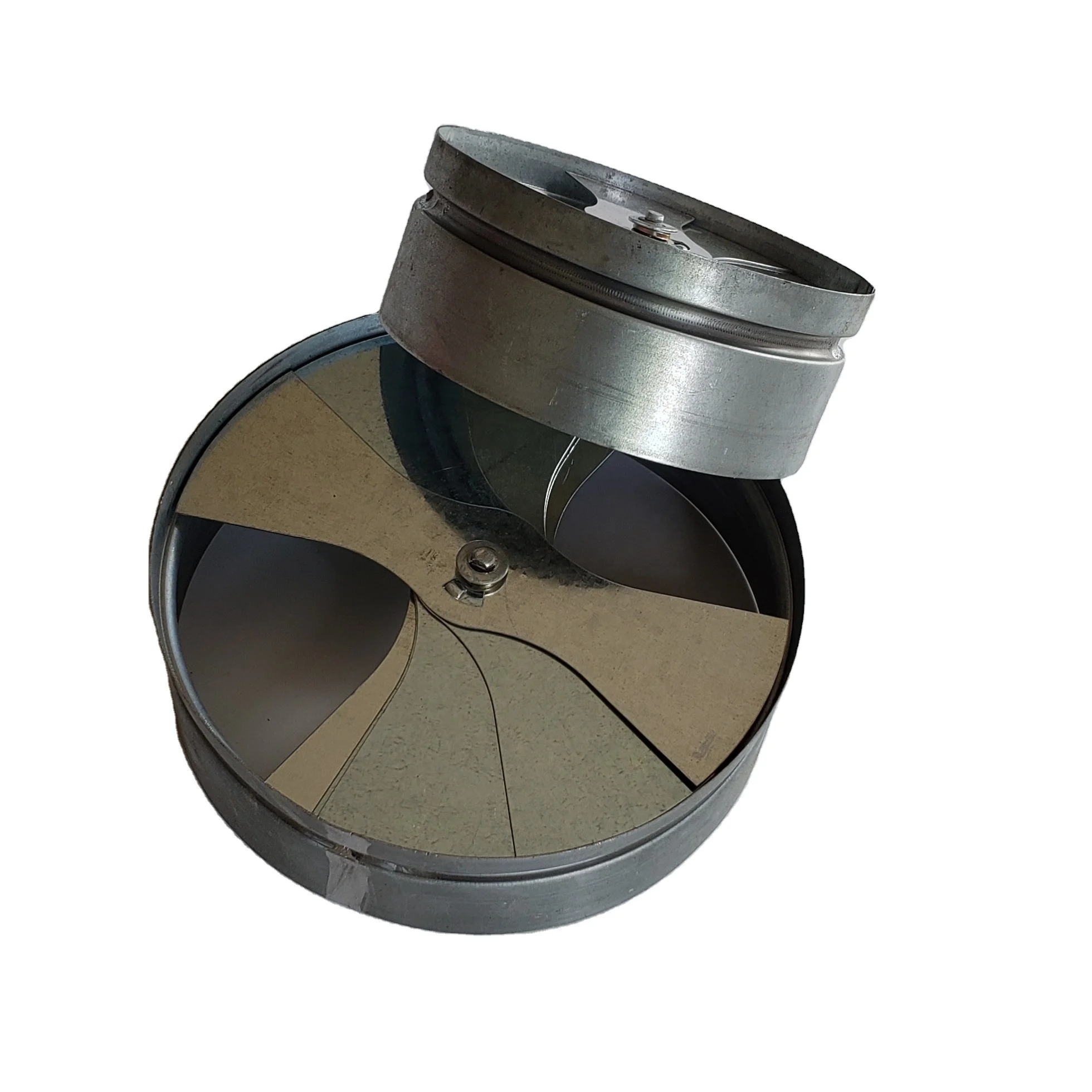 Round Diffuser Damper Fan Shaped Neck Adaptor HVAC System air Conditioning Ceiling Valve  for Ventilation