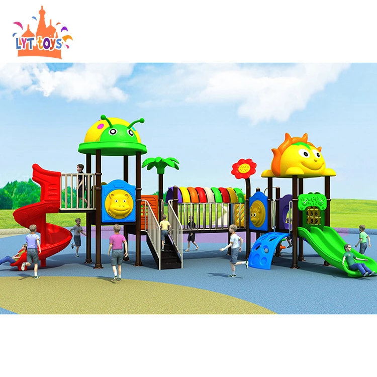 Colorful Outdoor Playground Rubber Flooring Slide Durable Colorful Playground Slide