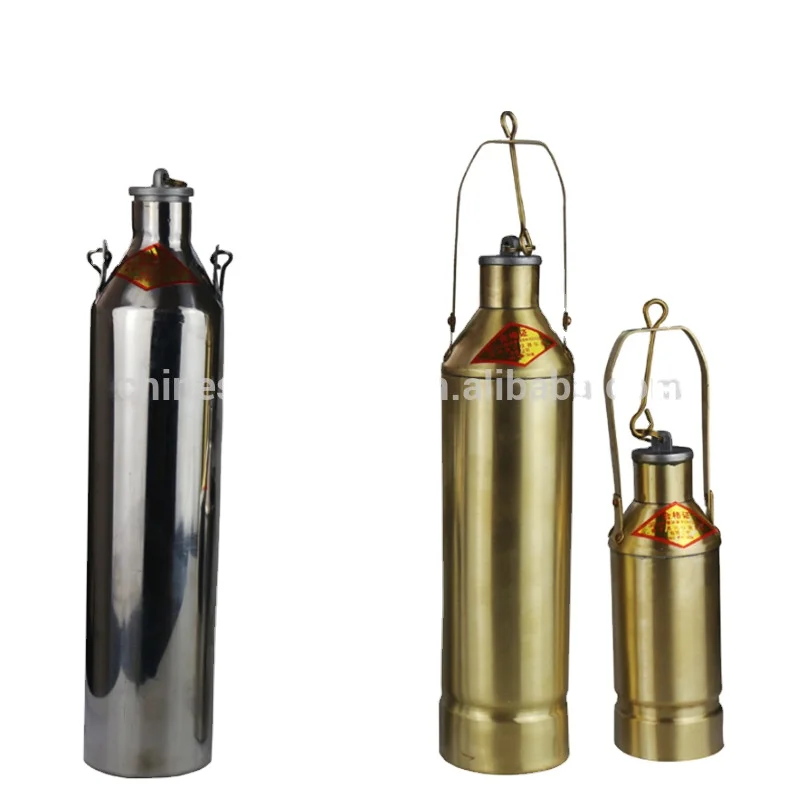 Universal All Level Sampling Copper Brass Steel Bottles Liquid Petrochemical Oil Sample Sampler Dead Bottom Tank Oil Sampler