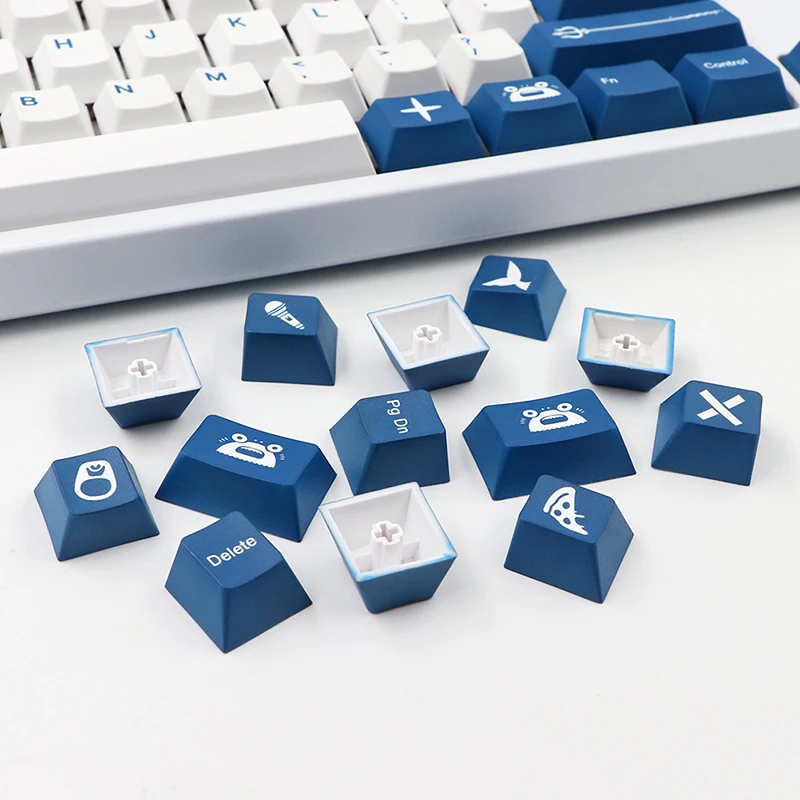 RAMA a Shrimp PBT Keycaps for Dz60/Gk61/68/75/84/980/ Custom Keycaps for Corsair STRAFE K65 K70 Logitech G710+ 7 U Space Keycap