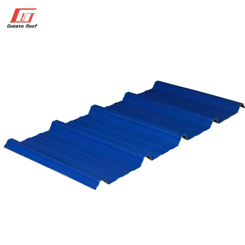 Heat Insulation Color 3 Layer Pvc Roofing Sheet Tiles for Shed