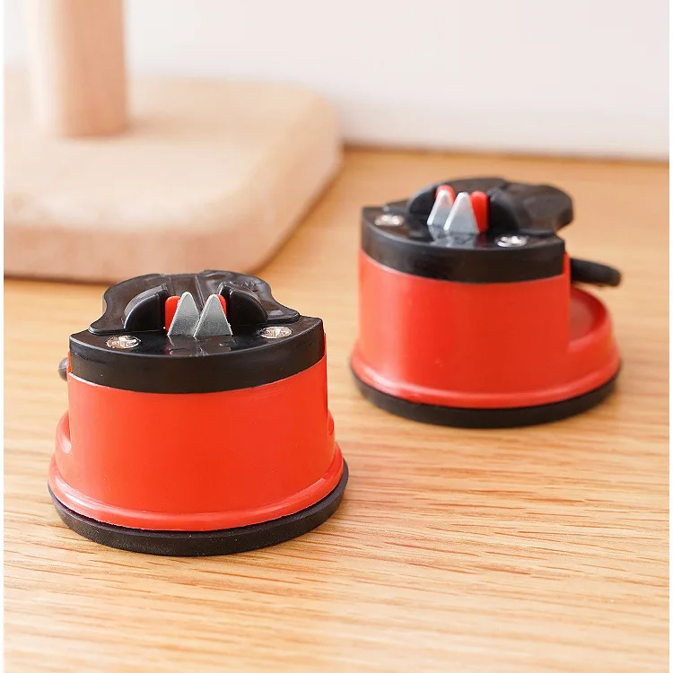 PEXMIENTAS Easy Safe Kitchen Whetstone With Suction Pad Kitchen Round Mini Knife Sharpeners Sharpening Machine