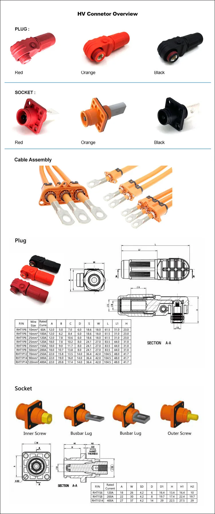 400a Camlock Male Electric Power Connectors For Extension Cables Stage ...