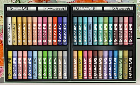 Супер Мягкий тяжелый цветной набор палочек для масляной живописи безопасный нетоксичный студенческий граффити красочный Стик 24/36/48 цвета мягкие мелки