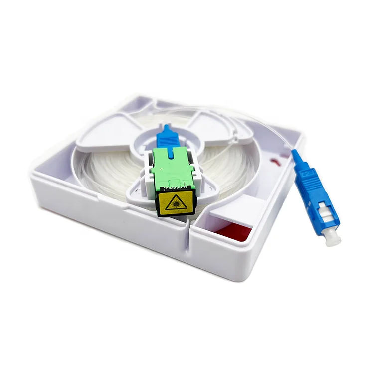 1 Port Fiber Optic Faceplate Invisible Cable Storage Box Fiber Optic