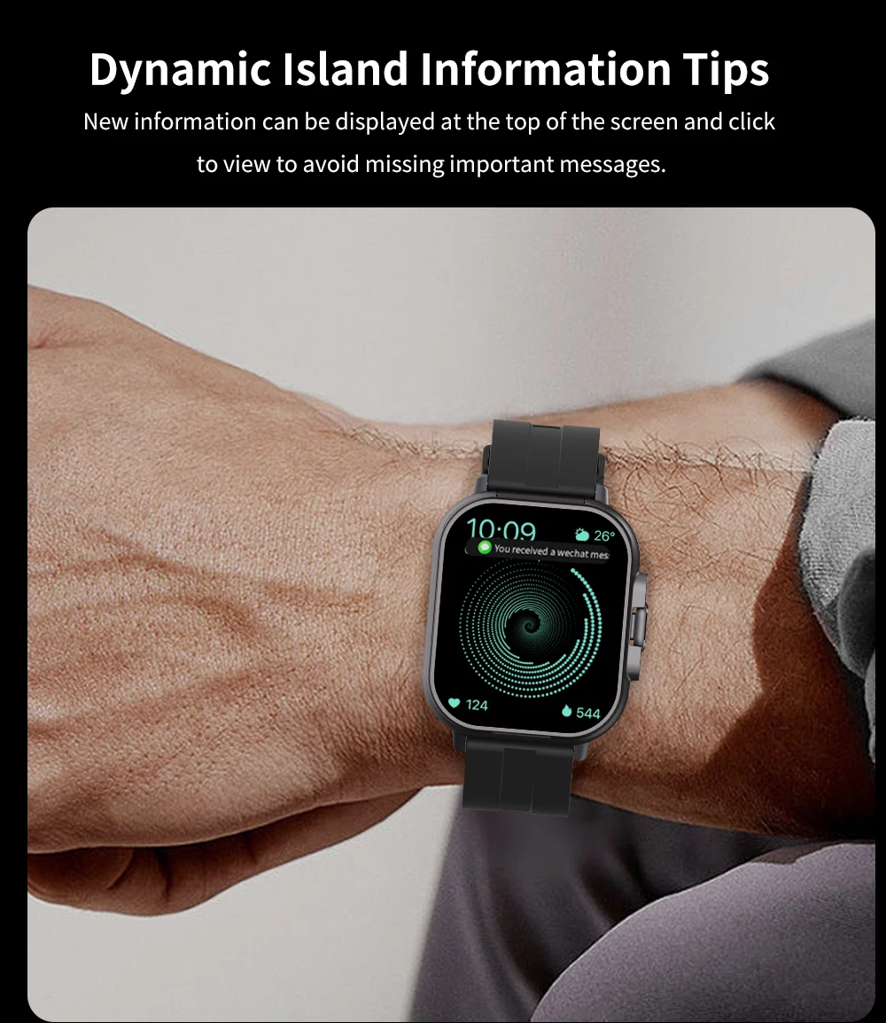 Popular New 2-in-1 Smart Watch Bluetooth TWS Earbuds 2-Inch Full Screen Touch GPS Heart Rate Sport Wristband Health Monitoring