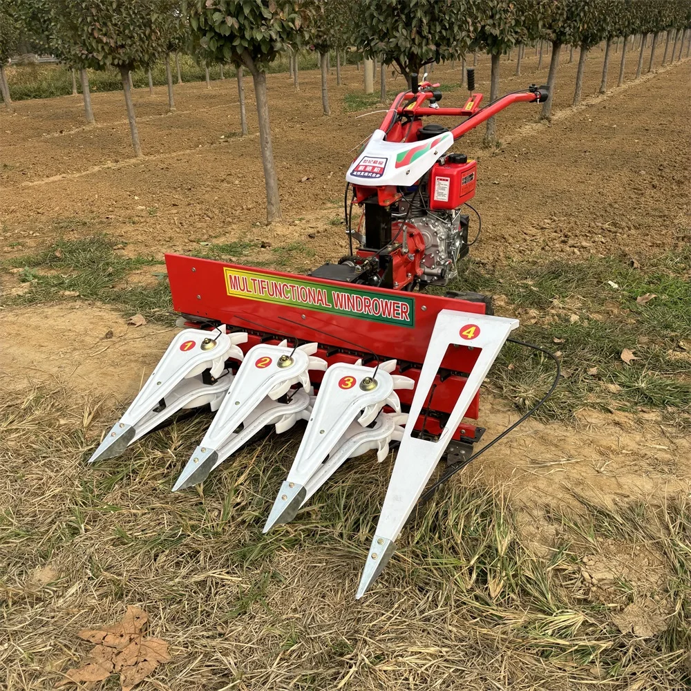 Ручной трактор газонокосилка мини-комбайн комбайн для сбора пшеницы