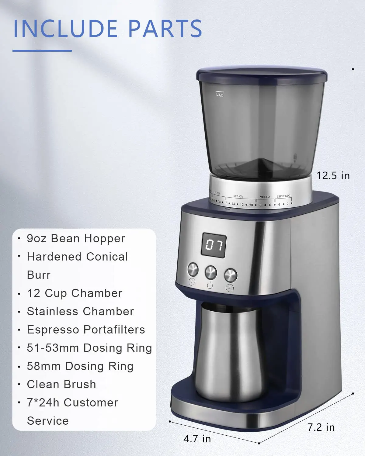 女性が喜ぶ Capressoコーヒー豆16バリグラインダーを設定します Therapeuticapillows Ca