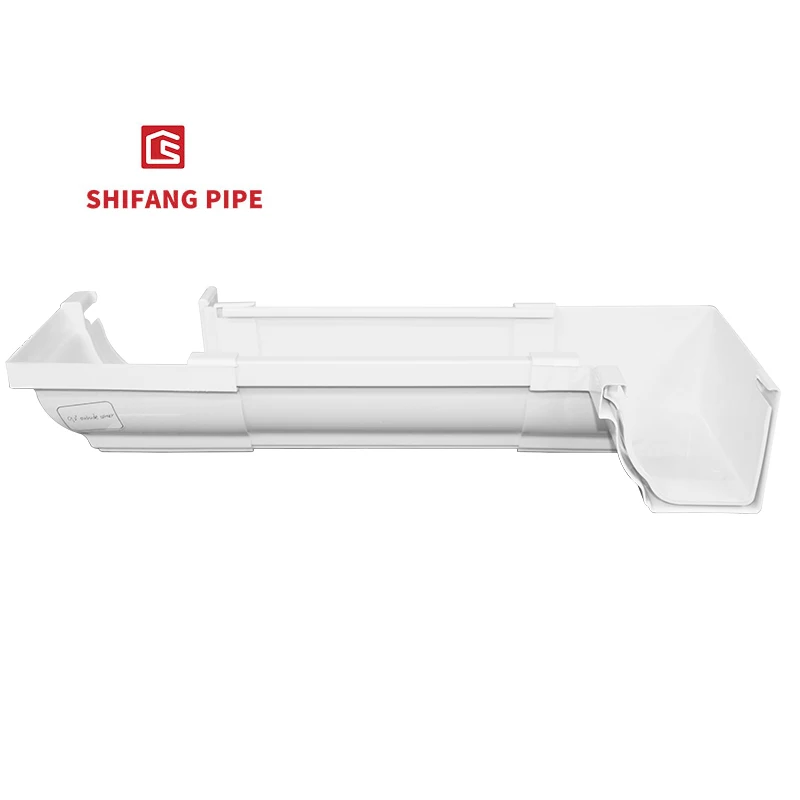 Pvc Pressure Resistance Rain Water Gutter Roofing Gutter System for House Protect   Drainage Gutter Rain Pipe