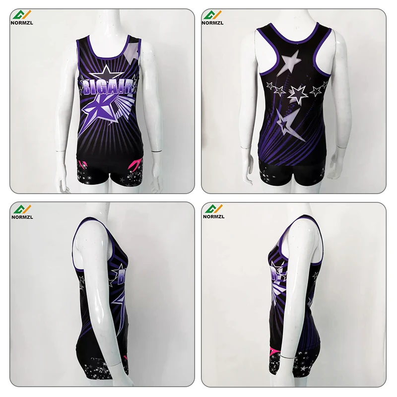 Majorette Wear Sublimation Cheerleader Vest Wholesale Cheer Tank Top