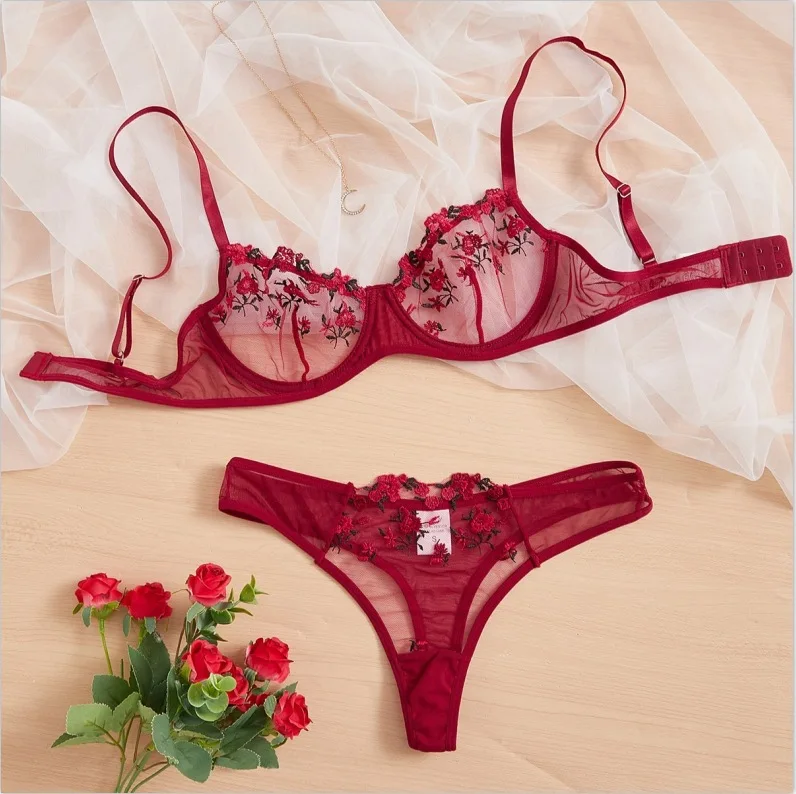 Wish Ebay Amazonas Christmas 2 Pieces Panties and Bra Sets Sexy Lingerie  Women Ladies Underwear and Bra Set