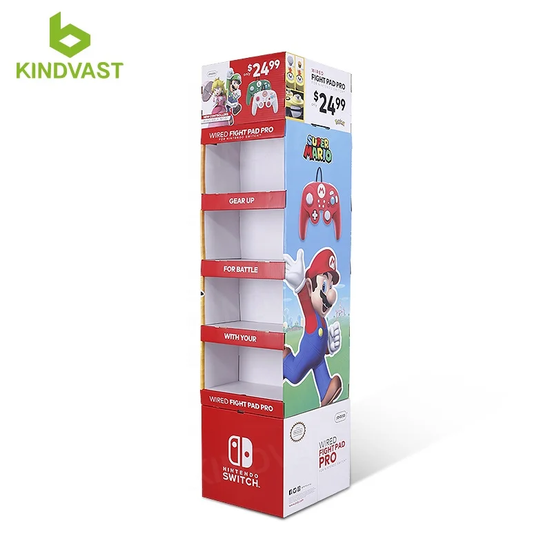Cardboard Product Display for Video Game Display Stand Game Display Rack
